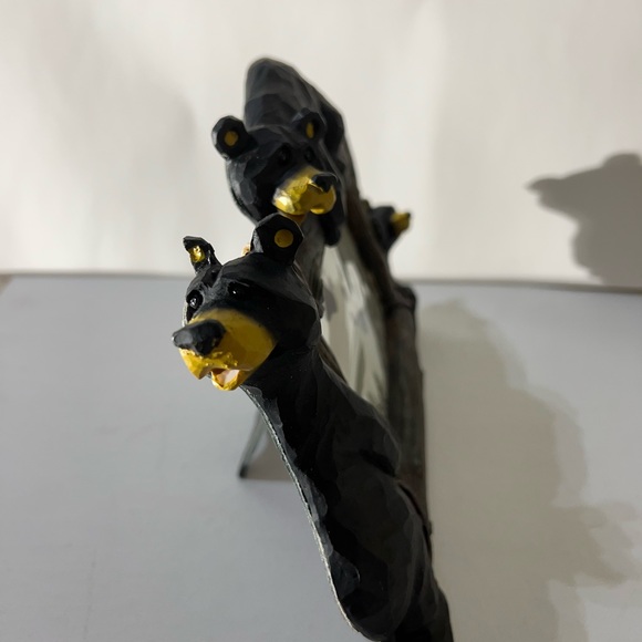 Black Bears 3D Picture Frame 4” x 6”. Perfect Cabin Decor. - Picture 2 of 4